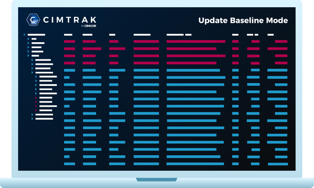 Dashboard Update Baseline Mode - Blue Laptop