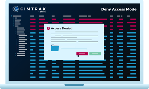 Dashboard Deny Access Mode - Blue Laptop