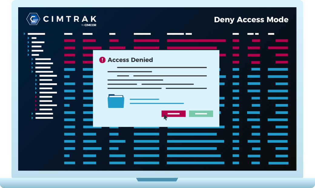 Dashboard Deny Access Mode - Blue Laptop