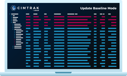 Dashboard Update Baseline Mode - Blue Laptop